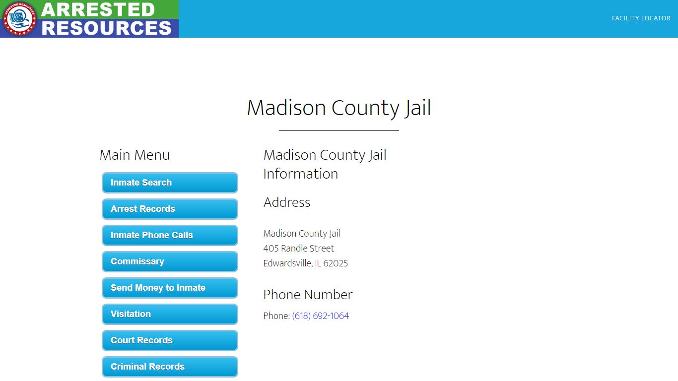 Madison County Jail - Inmate Search - Edwardsville, IL